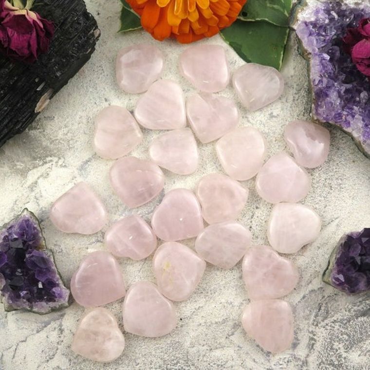 Rose Quartz Hearts